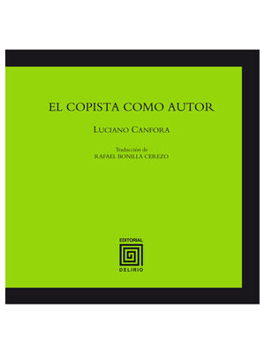 EL COPISTA COMO AUTOR